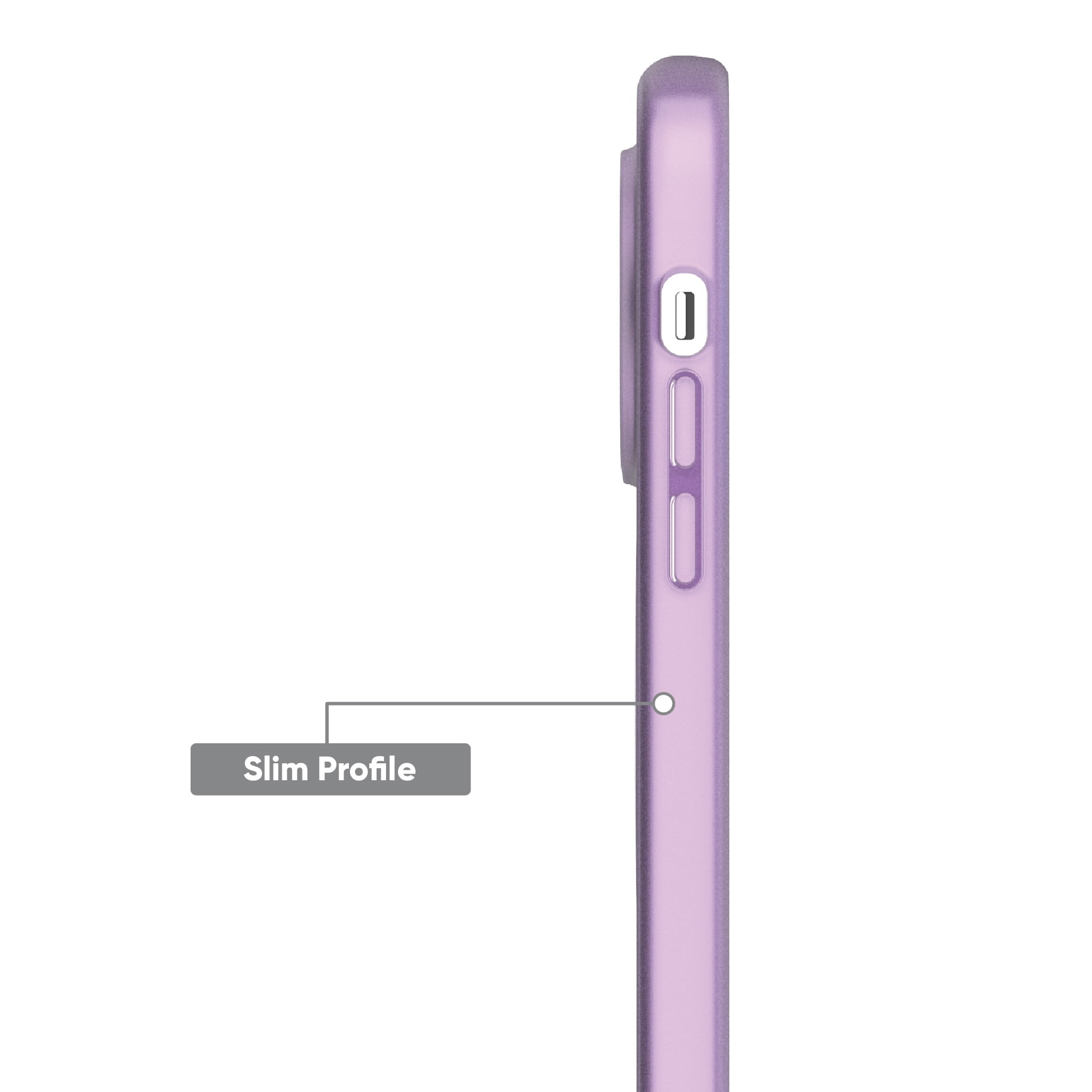 Onn 1069101 MagSafe-Compatible Purple Silicone Case (iPhone 14 Pro Max)