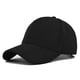 thumbnail image 1 of Gorra de béisbol de algodón duro negra, gorra de protección solar sólida para hombres y mujeres, gorra de béisbol con lengüeta de pato, 1 of 4