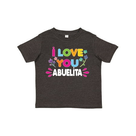 

Inktastic I Love You Abuelita with Flowers Gift Toddler Toddler Girl T-Shirt