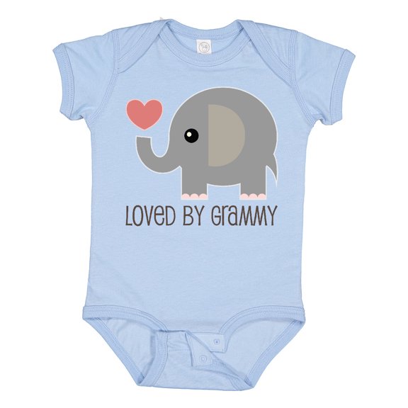 Inktastic Loved by Grammy Boys or Girls Baby Bodysuit