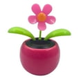 thumbnail image 5 of Desk Dancing Solar Toy - Flipping Animal Solar Powered Toys Dashboard Office Desk Home Decor - Pink Flower, 10.5x6.5x11.3cm, 5 of 8