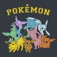 thumbnail image 2 of Men's Pokemon Eeveelutions Graphic Tee Black/Charcoal Medium, 2 of 4