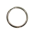 thumbnail image 1 of 1-1/8" Split Key Ring Beveled Nickel Carbon Steel Key Chain - 100 Pack, 1 of 1