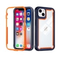 thumbnail image 4 of GSA Transparent Shockproof Bumper 3in1 Case For iPhone 13 Pro (6.1") Clear PC Blue TPU Orange, 4 of 5