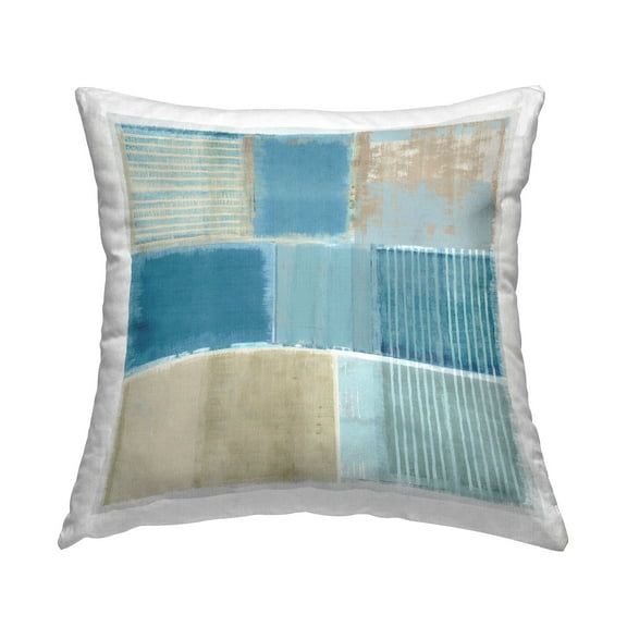 Stupell Industries Blocked Nautical Pattern Decorative Printed Throw Pillow Design by Flora Kouta