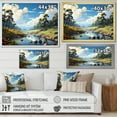 thumbnail image 4 of Designart "Hidden Gem Of The Forest" Landscape Forest River Floater Framed Wall Art Prints, 4 of 5