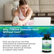 Swanson High Potency Multivitamin Without Iron Softgels, 120 Count