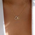 thumbnail image 1 of Romantic Simple Small Heart-shaped Necklaces Exquisite Crystal Zircon Pendant Gold Color Clavicle Chain Women‘s Wedding Jewelry, 1 of 7