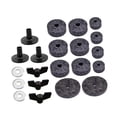 thumbnail image 4 of 21 piezas de accesorios de repuesto para platillos, almohadillas de fieltro para platillos de batería portátiles, soporte para platillos Gris, 4 of 9