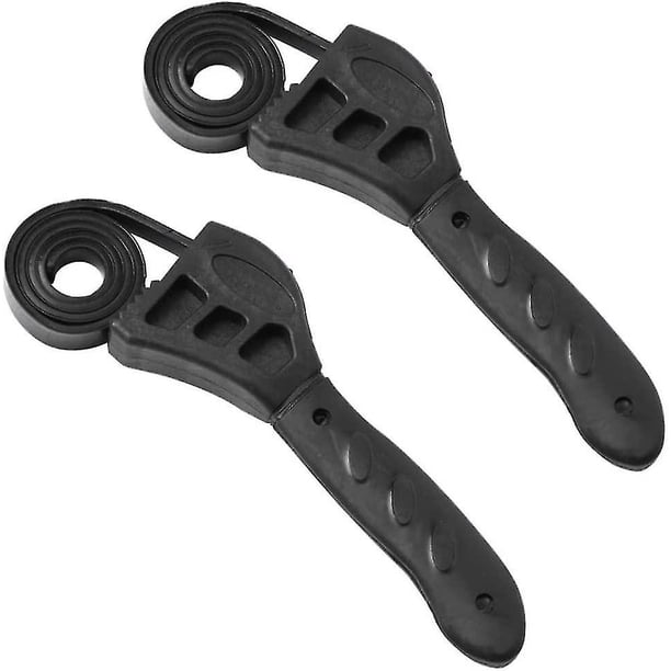 Llave de correa 2 piezas Llaves para filtro de aceite Llave de goma multifunción Llave de correa de goma universal