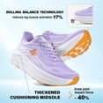 thumbnail image 5 of Women's Slip in Hands up Free Wide Toe Box Running Shoes Arch Support Cushion Walking Sneakers with Zero Drop Sole, 5 of 6