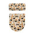 thumbnail image 2 of HELLHERO Toilet Bowl Cover 2 Piece Set 17"x21" Durable Christmas Bathroom Set Halloween Cat Pumpkin, 2 of 8
