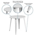 thumbnail image 3 of Flash Furniture Jeffrey Commercial Grade 30" Round White Metal Indoor-Outdoor Table, 3 of 8