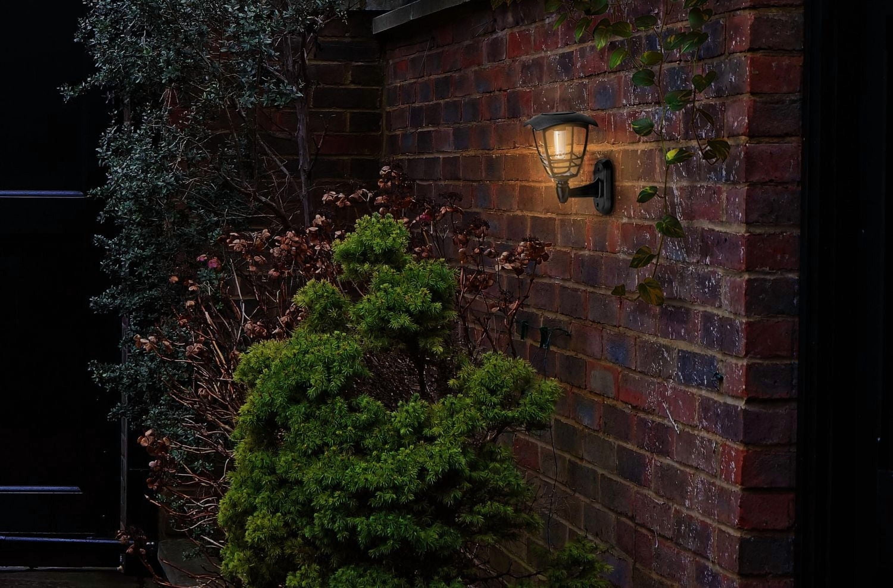 APPLIQUE MURALE SOLAIRE NOIRE AVEC AMPOULE À FILAMENT UNIQUE