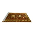 thumbnail image 2 of Ahgly Company Machine Washable Indoor Square Persian Yellow Traditional Area Rugs, 6' Square, 2 of 4
