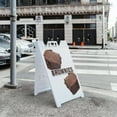 thumbnail image 5 of A-frame Sidewalk Brownies 24" x 36" Double Sided A-Frame Sidewalk Sign, Includes 2 Installed Vinyl Decals | Foldable Portable White Signicade Sandwich Board Signs, 5 of 5