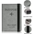 thumbnail image 4 of French Passport Cover, Gray Passport Cover Mit Rfid-blocker, Artificial Leather Passport Pouch, Travel Accessories Passport Case, Credit Card, Bank Ca, 4 of 5