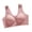 Pink-11, variant on SPZTSX Everyday Front Snap Soft Support Bra for Women No Underwire Push Up Seamless Lift Breathable Solid Color