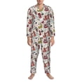thumbnail image 3 of Hirioo London Landmark1 for Men's Pajama Sets 2 Piece Pjs Men's Long-Sleeved Pajama Set Button Down Sleepwear,S-XXL-Medium, 3 of 7