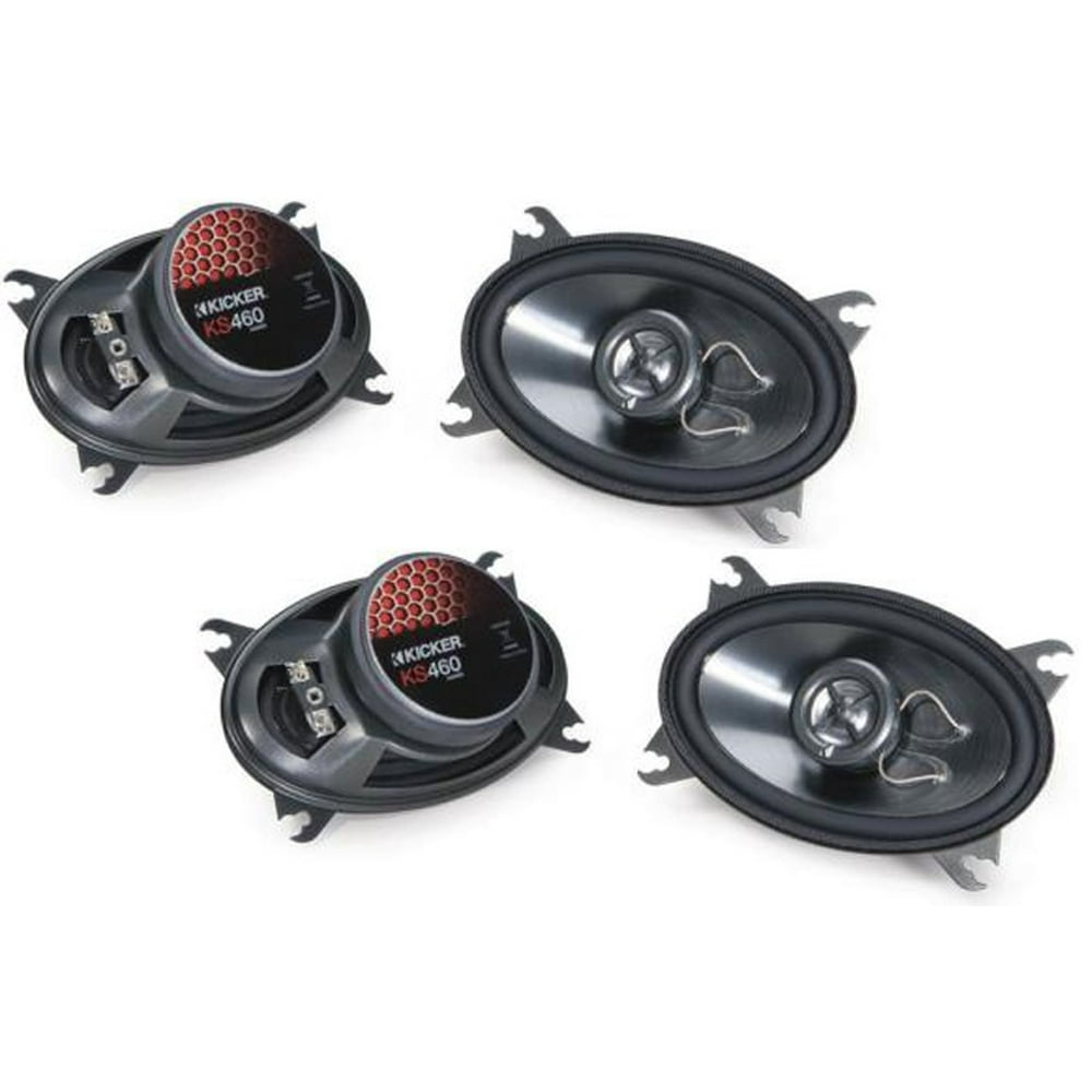Kicker Car Audio 4 X 6 Inch Speaker Package With Two Pairs Ks460 4X6" Woofers