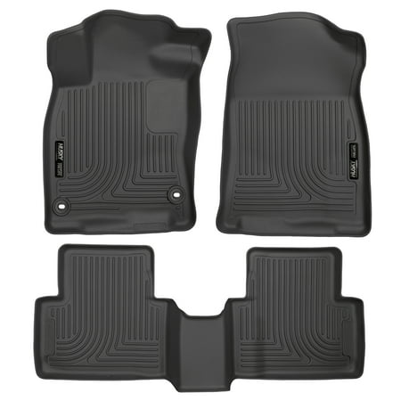 Husky Liners Front & 2nd Seat Floor Liners Fits 16-18 Civic Coupe/Civic