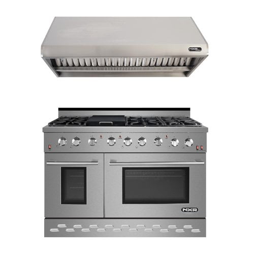 NXR Professional Ranges 48'' Freestanding Gas Range with Griddle