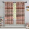 thumbnail image 5 of Blackout Kids Curtains,Boho Red Striped Ethnic Pattern Childrens Insulated Curtains Set Of 2,Bedroom Essentials,Toddler Room Decor 42x63in(106x160cm), 5 of 5