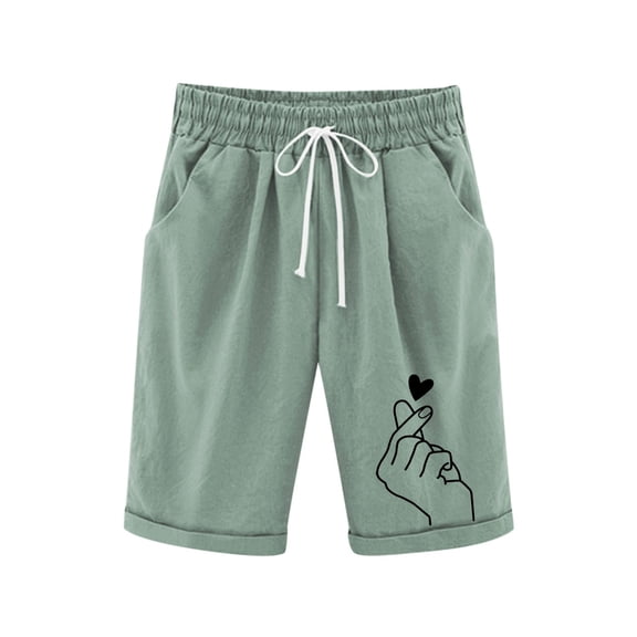 lnmuld Toddler Kids Youth Girls Elastic Waist Solid Color Shorts - Lightweight Side Pockets Casual Comfort Wear Size:12-13 Years