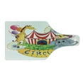 thumbnail image 2 of Circus Cutting Board, Show Animals Smiling Magician and Happiness Themed Illustration, Decorative Tempered Glass Cutting and Serving Board, Wine Bottle Shape, Multicolor, by Ambesonne, 2 of 5