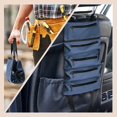 thumbnail image 5 of Tool Roll Bag, Multi-Purpose Tool Roll Up Bag, Car Tool Roll Storage Bags with 5 Zipper Pocket Design for Home Car Camping Gear Deep Blue, 5 of 6