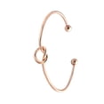 thumbnail image 3 of Linyer Arm Cuff Metal Jewelry Exquisite Women Armband Body Adornment Hand Ornament Arms Bracelet with Simple Shape for Gift Decor Knot, Rose Gold, 3 of 5