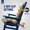 thumbnail image 4 of 49x20x5 Inch Rocking Chair Cushion, Thickened and High Back Chair Cushion(Light Brown), 4 of 7