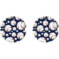 thumbnail image 2 of SPEKSEE Baseball Print Ceramic Car Interior Coasters 2 Pack, Anti Slip 2.56 Inch Absorbent Cup Mat Interior Accessories Fit for Most Cars, 2 of 7