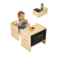 thumbnail image 1 of Set de mesa y silla de destete VEVOR Montessori 3 en 1 Wood, 1 of 9