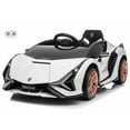 thumbnail image 1 of VOLTZ TOYS Lamborghini SIAN FKP 37 12V Ride on Car with Scissor Doors and Remote Control, Licensed - White, 1 of 7