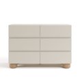 thumbnail image 3 of Art of Nursery by Storkcraft Sorrento 6 Drawer Dresser - Frosted Oat and Driftwood, 3 of 12