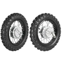 10 Inch 2.50-10 Front and Rear Wheel Tire and Rim Inner Tube with 1.4 x 10 Rim and Drum Brake With 12mm Bearing for 50cc 70cc 90cc 110cc Dirt Bike Pit Bike CRF50 XR50