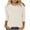 Beige 3/4 Sleeve Tshirts, variant on Htigea Womens Crew Neck 3/4 Sleeve Tshirts Knit Ribbed Pullover Tops Tunic T Shirt Lightweight Fall Tee for Home Work Everyday Beige,S
