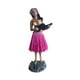 thumbnail image 3 of Muñeca hawaiana para salpicadero, muñeca en miniatura para salpicadero, figura hawaiana de resina, recuerdo decorativo de 6,3 "para adorno, decoración falda roja rosa, 3 of 8