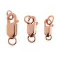 thumbnail image 4 of Metal Lobster Clasps Rotary Locks Swivel Clips for Necklaces Or Bracelets - Rose Gold, as described, 4 of 8