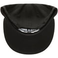 thumbnail image 5 of Men's New Era Black Oklahoma City Thunder Black & White Logo 9FIFTY Adjustable Snapback Hat, 5 of 5