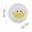 WHITE, variant on EGNMCR Cute Ear Ball Sensory Toy Soft Slow Plaything Portable Handheld Relaxation Toy Stress Ball