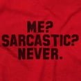 thumbnail image 2 of Me Sarcastic Never Humorous Attitude Unisex Fleece Graphic Zip Up Hoodie Brisco Brands 2X, 2 of 5