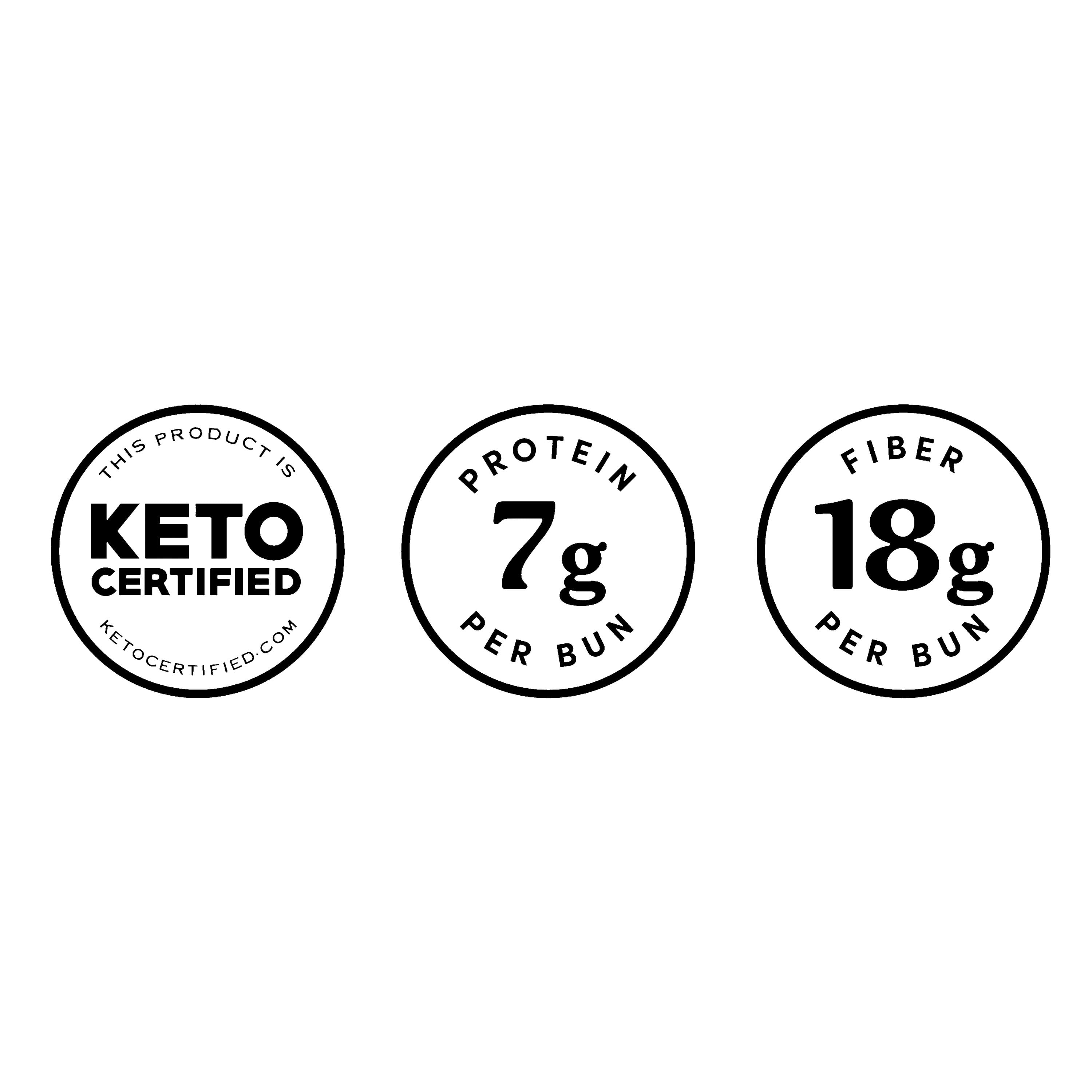 bettergoods Keto Friendly Hamburger Buns, 14 oz, 8 Count