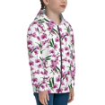thumbnail image 5 of Sigee Orchids Flowers for Teenage Zip Up Hoodies Long Sleeve Sweatshirts-Medium, 5 of 6