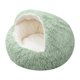 thumbnail image 2 of RKSTN Cat Bed Pet Nest Super Soft Shell Nest-Olive Green, 2 of 3