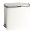 perfk Slim Trash Can Rectangular Rubbish Bin Garbage Bin for Kitchen
