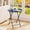 Blue, variant on Folding TV Tray Table, Metal Round Side Table, Green Dinner Table with Metal Frame, Modern Outdoor Tray Table for Living Room, Bedroom, Patio & Small Spaces,