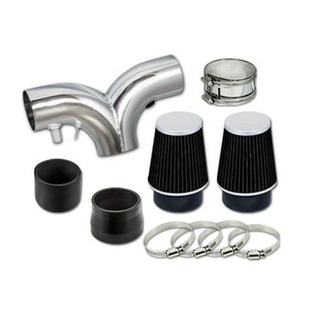 Dual Air Intake Kit - RL Concepts Black Dual Twin Air Intake Kit + DRY FILTER 94-96 Buick Roadmaster 4.3L/5.7L V8