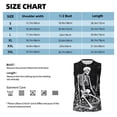 thumbnail image 6 of Uemuo Vintage Black white Plant skull Pattern Men's Sleeveless T-Shirt,Muscle Athletic Tank Top, Moisture-wicking Quick-dry Breathable Classic Tee Top for Gym Run Outdoor Sports-Large, 6 of 8